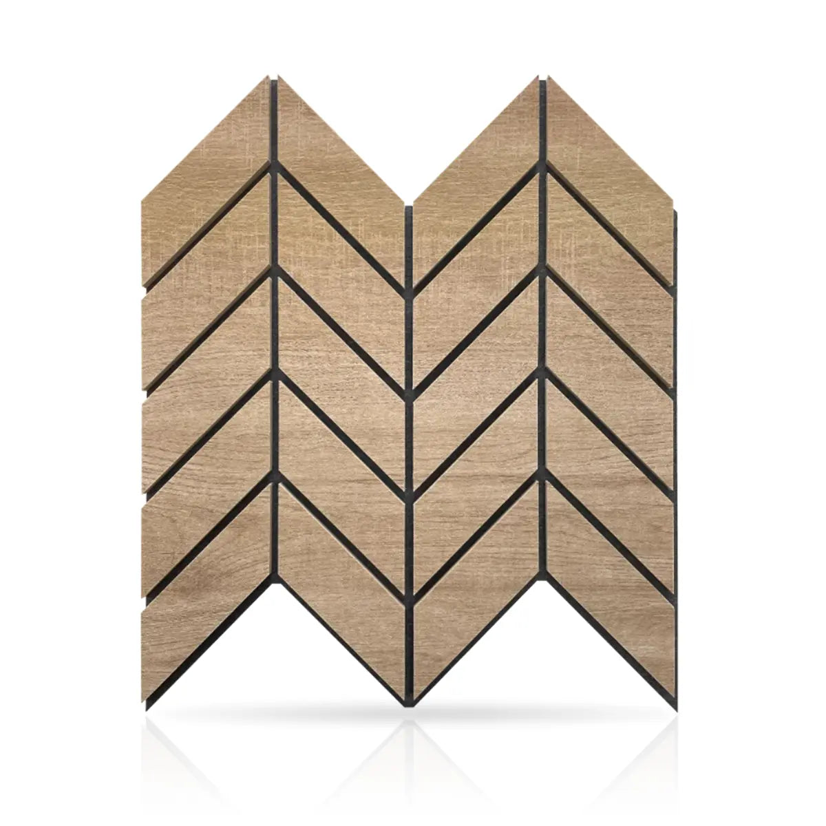Felt Slatted Acoustic Wall Panels 6 on white background DecorMania UK